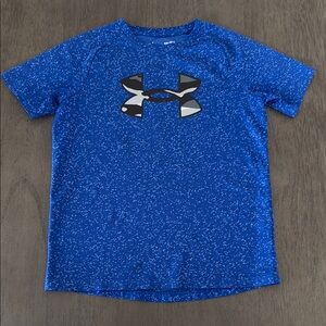 Under Armour Boys' Blue Performance Tee – Youth Large